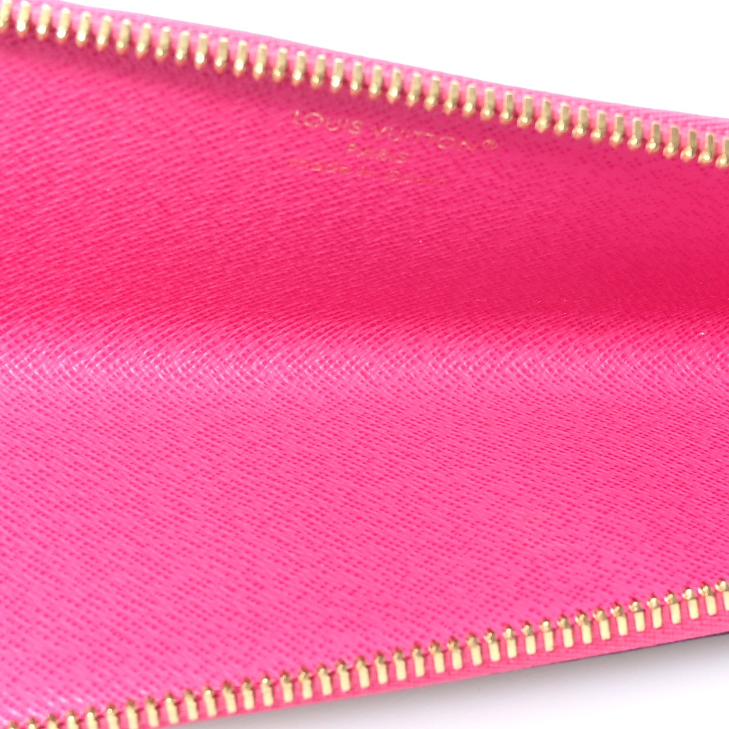 Monogram Charlotte Pencil Pouch Fuchsia