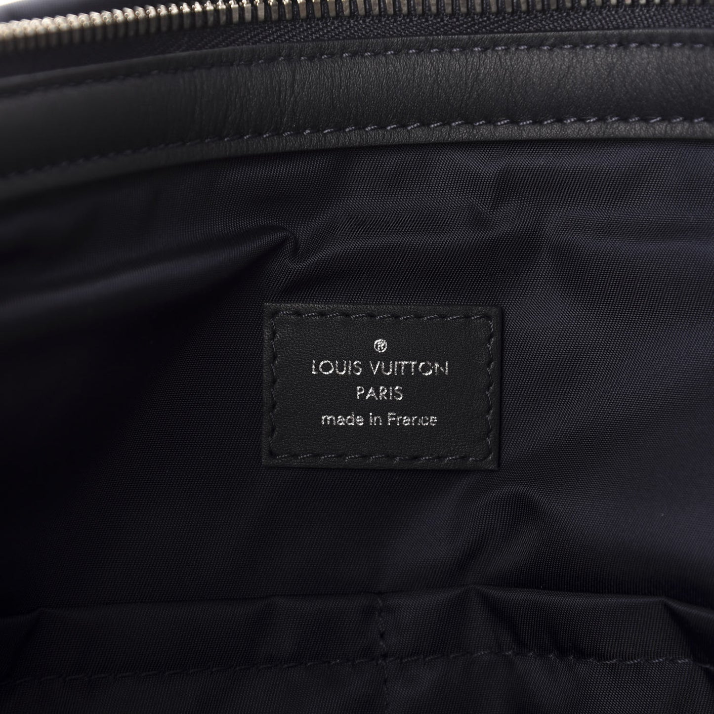 Calfskin V Line Crossbody Navy