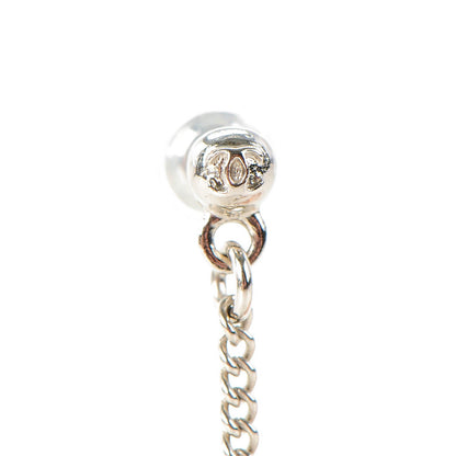 Chanel Baguette Crystal CC Dangle Earrings Silver 4 of 5