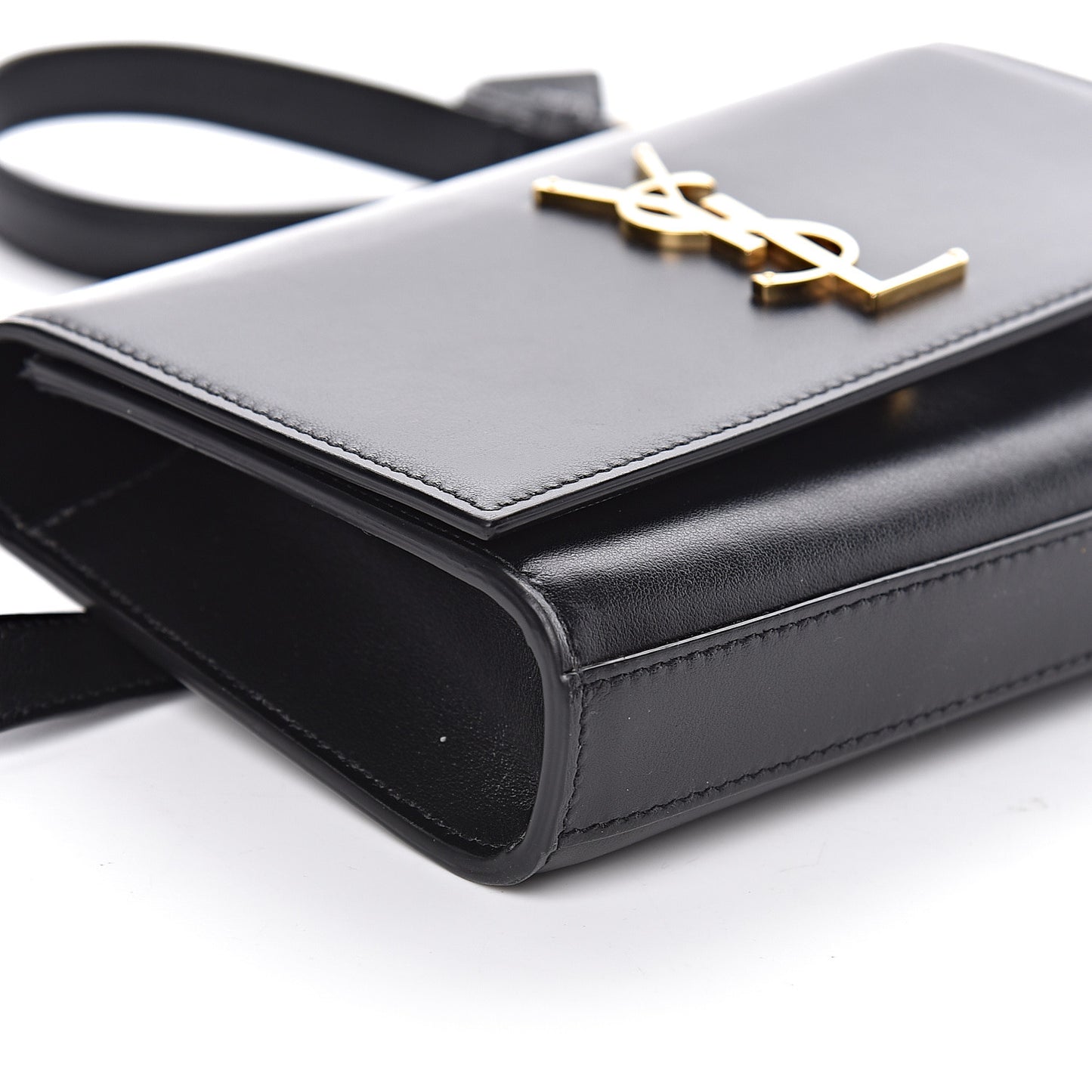 Smooth Calfskin Monogram Kate Belt Bag Black