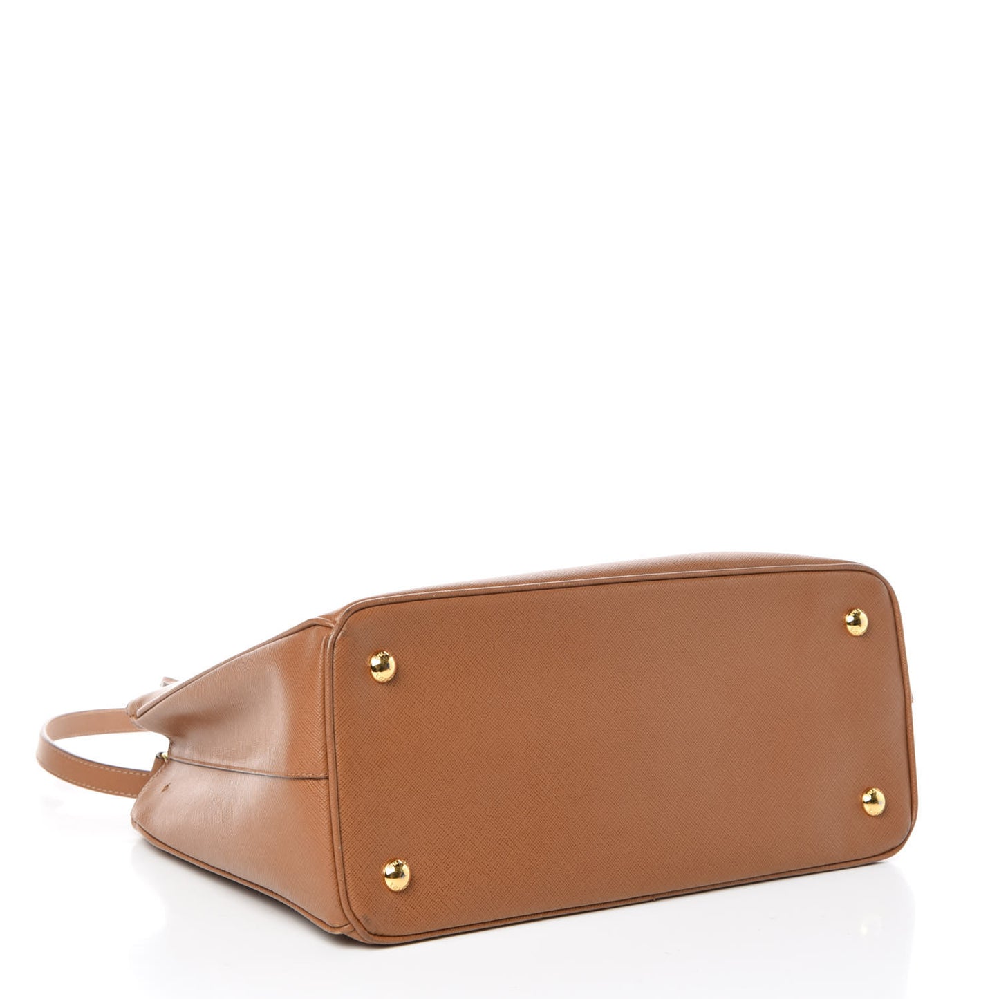 Saffiano Lux Medium Tote Caramel