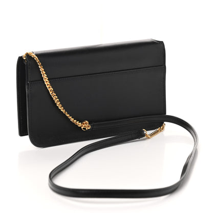 Saint Laurent Smooth Calfskin Monogram Phone Holder Crossbody Black 3 of 9
