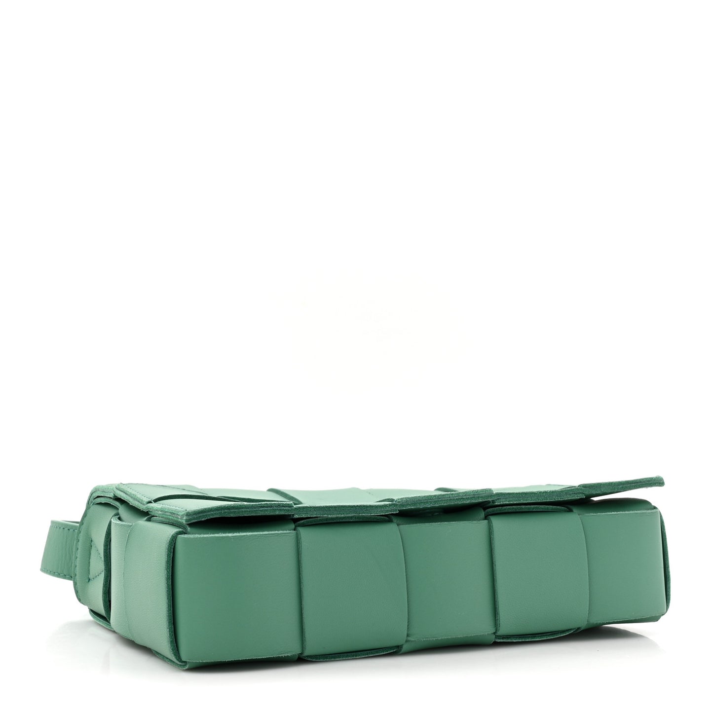 Lambskin Maxi Intrecciato Small Cassette Crossbody Bag Mermaid