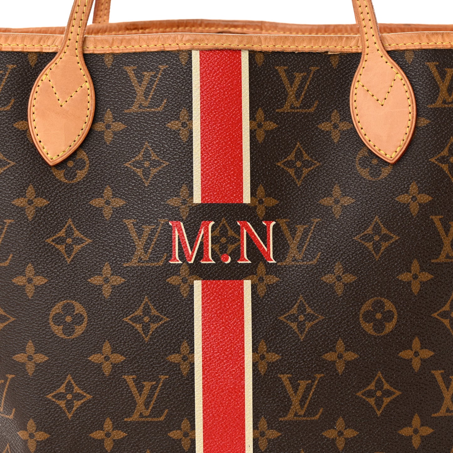 Monogram My LV Heritage Neverfull MM Fuchsia White