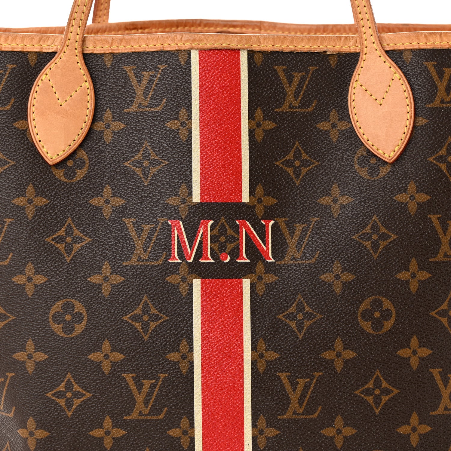 Louis Vuitton Monogram My LV Heritage Neverfull MM Fuchsia White 7 of 10