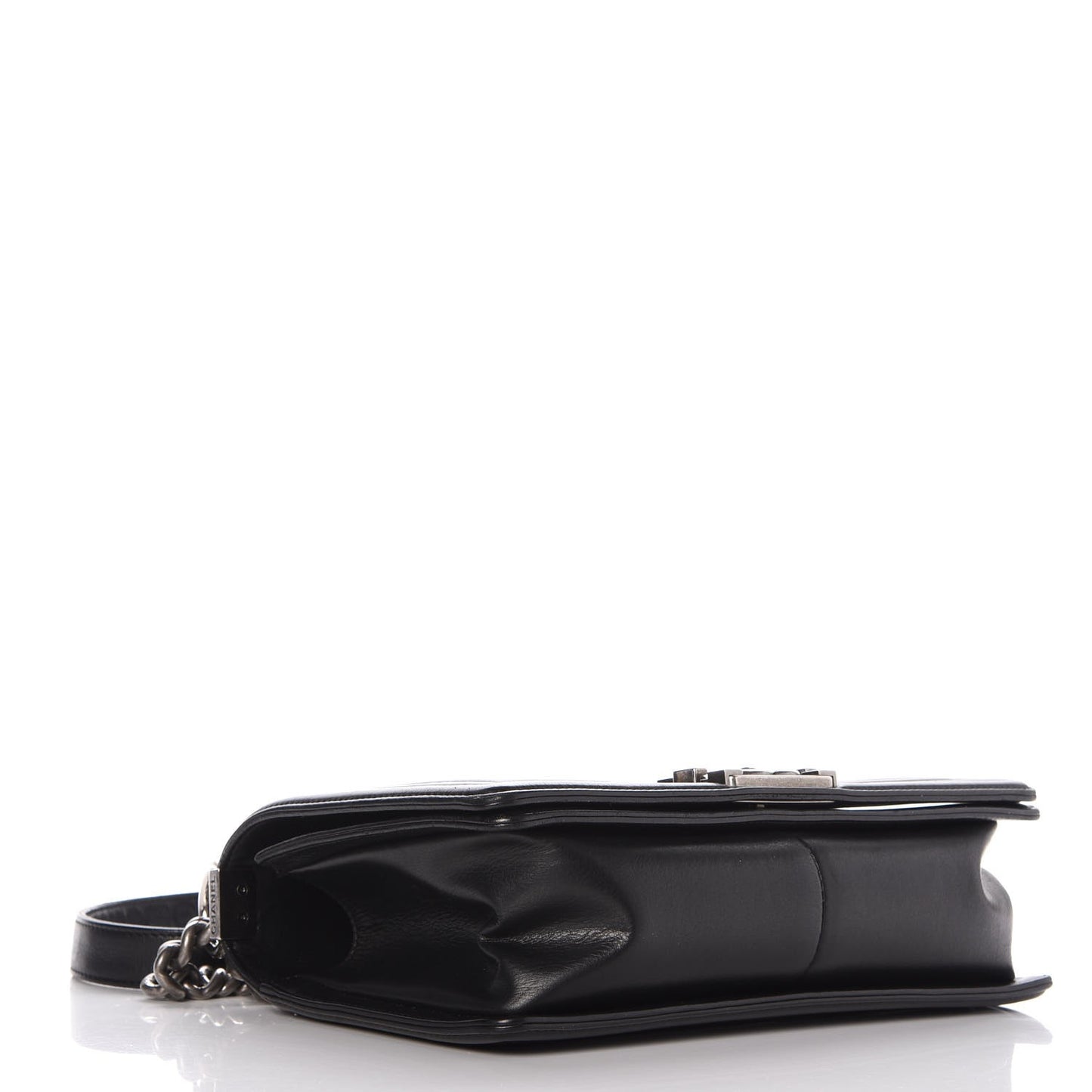 Calfskin Quilted Medium Boy Flap Black