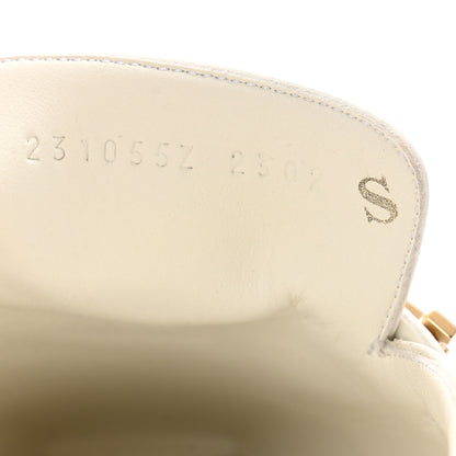 Hermes Calfskin Womens Groupie Mules 38 White 8 of 12