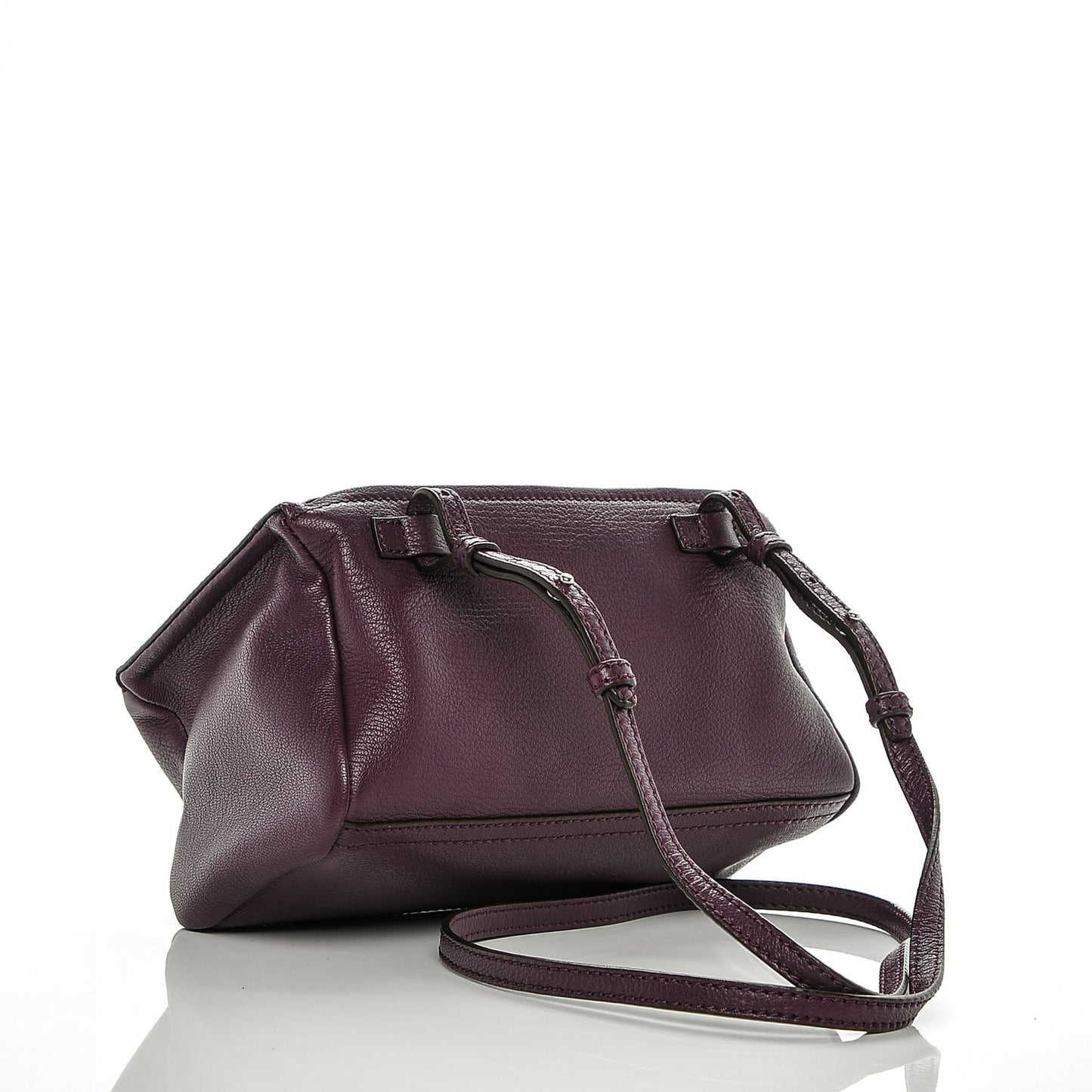 Sugar Goatskin Mini Pandora Dark Purple