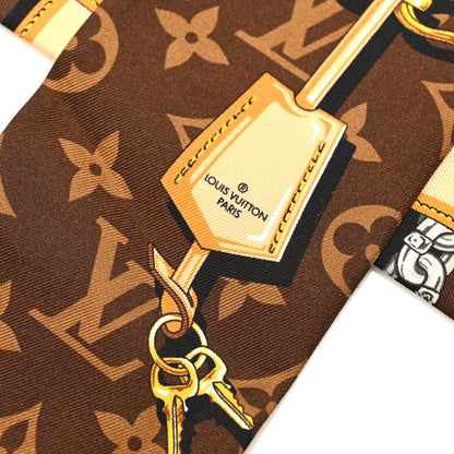 Louis Vuitton Silk Monogram Confidential Bandeau Brown 3 of 3