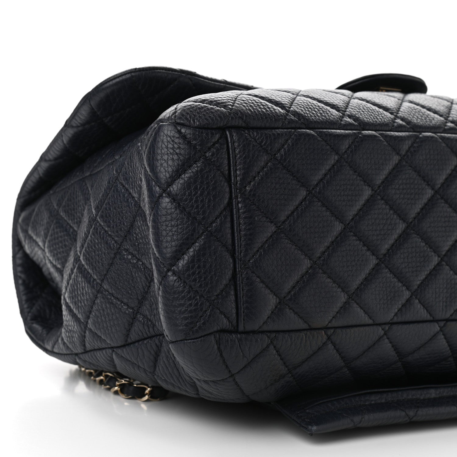 Chanel Calfskin Quilted Small XXL Travel Flap Bag Navy 9 of 10