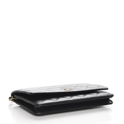 Chanel Caviar Quilted Wallet On Chain WOC Black 4 of 9