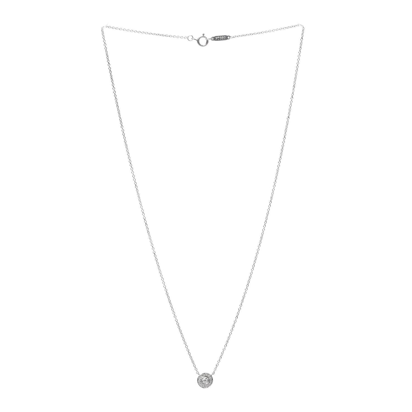 Platinum Diamond Circlet Pendant Necklace
