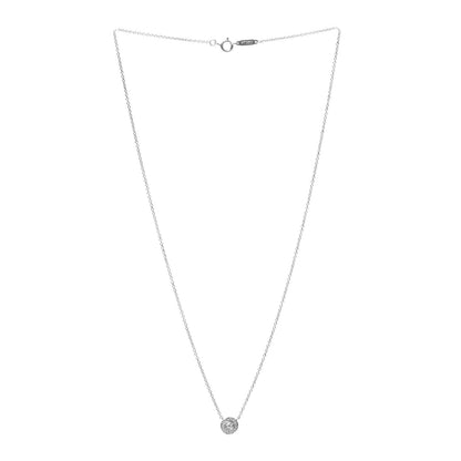 Tiffany Platinum Diamond Circlet Pendant Necklace 3 of 5