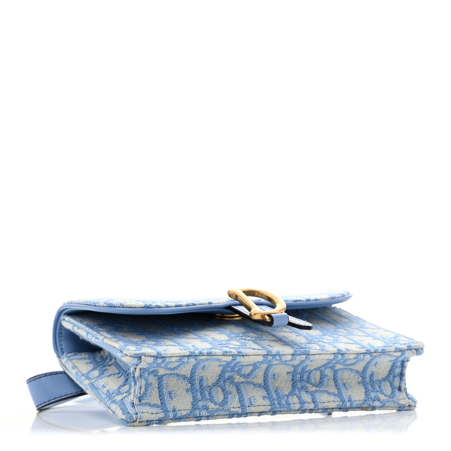 Christian Dior Oblique Saddle Belt Bag Cornflower Blue 1889454