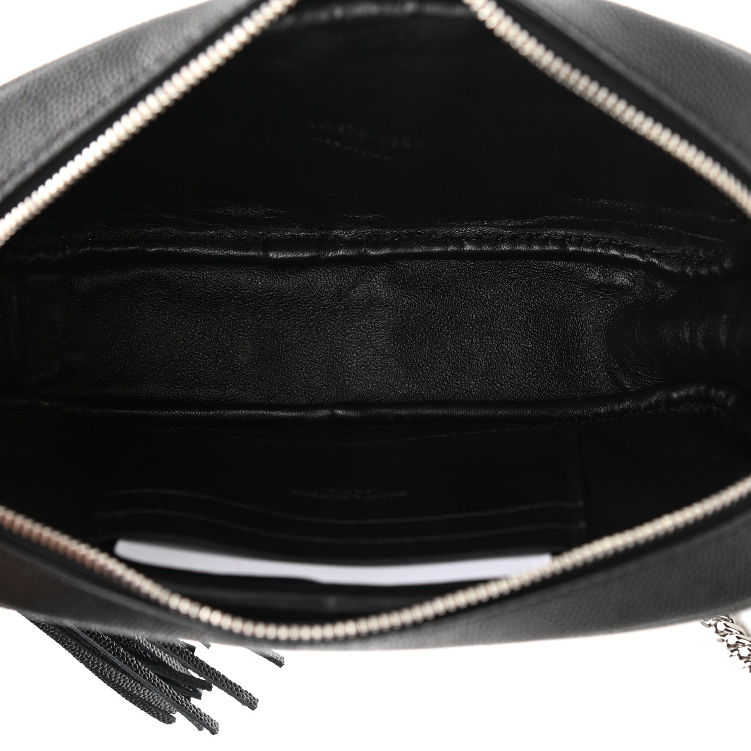 Saint Laurent Grain De Poudre Matelasse Monogram Mini Lou Camera Bag Black 5 of 11