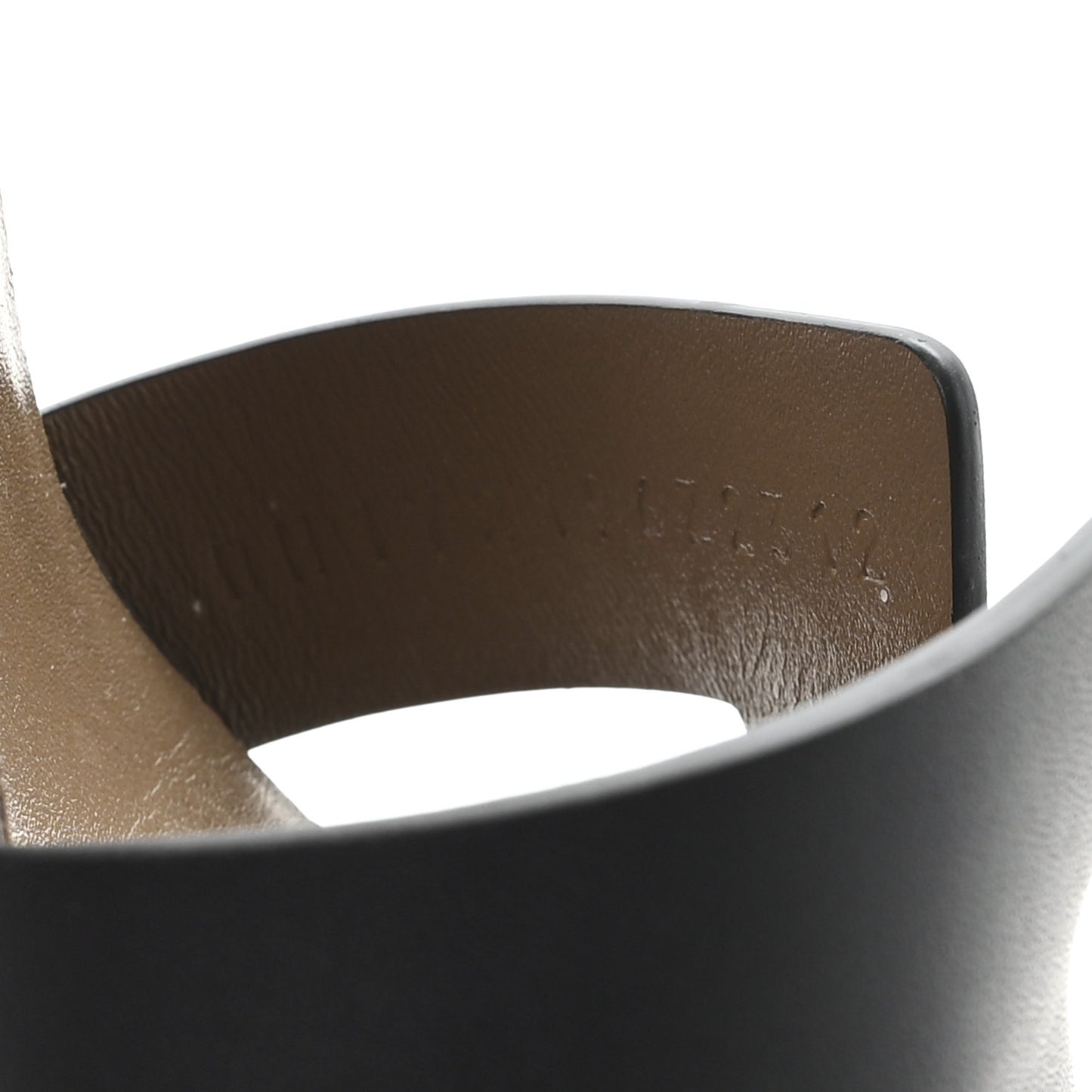 Calfskin Legend Wedge Sandals 36.5 Black