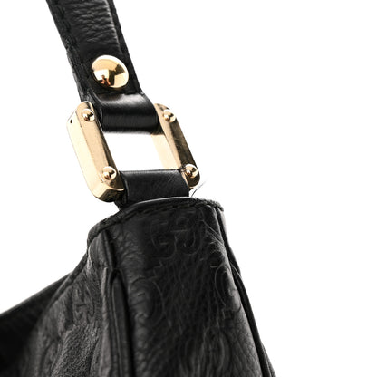 Gucci Guccissima Large New Ladies Web Hobo Black 11 of 13