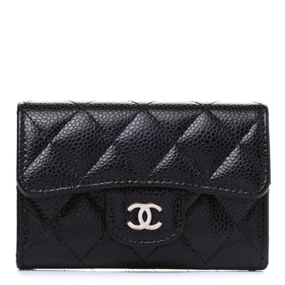 Chanel Caviar Quilted Flap Card Holder Black 1 of 9