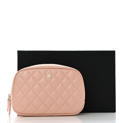Chanel Caviar Quilted Medium Curvy Pouch Cosmetic Case Light Pink 8 of 8