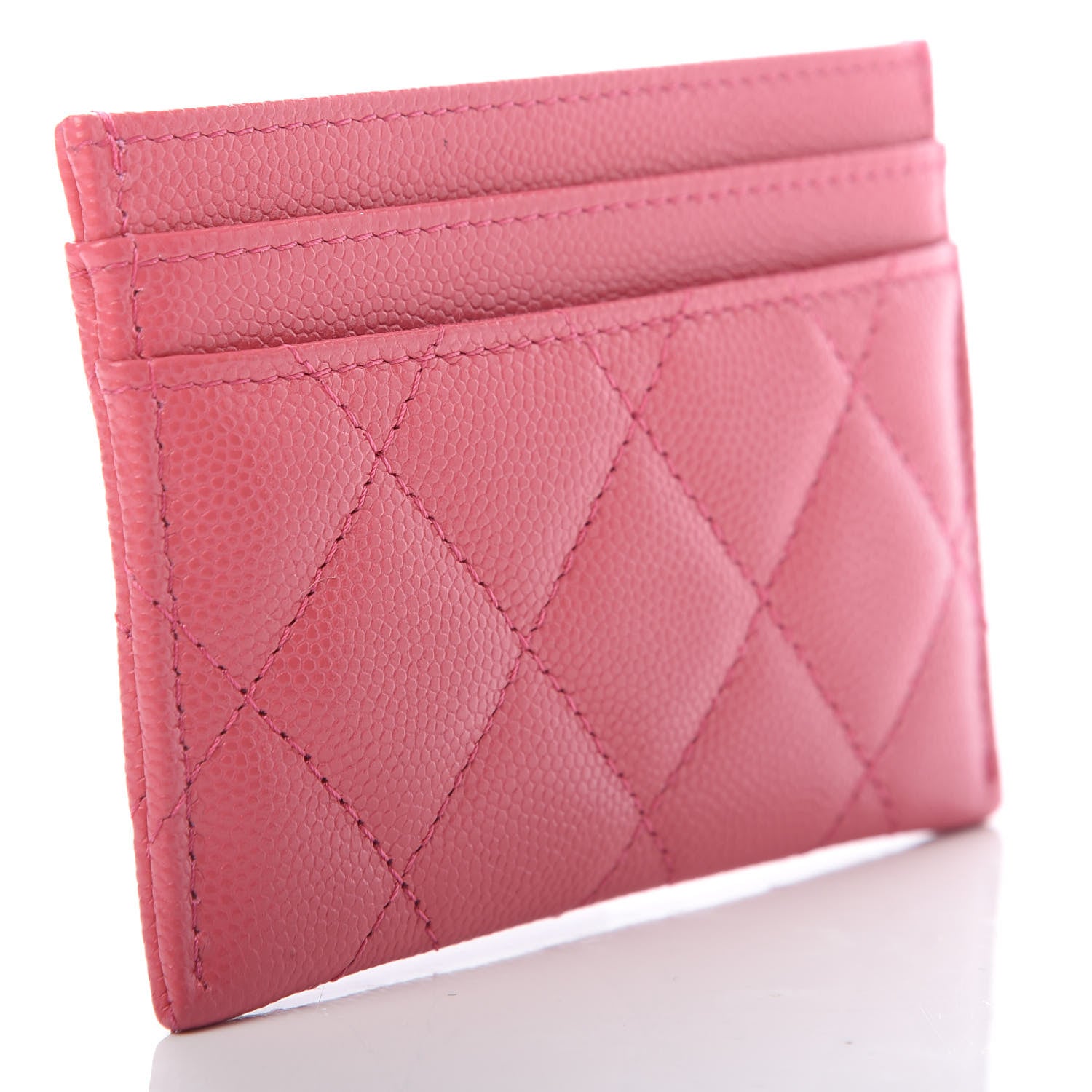 Chanel Caviar Quilted French New Wave Card Holder Rose 3 of 9
