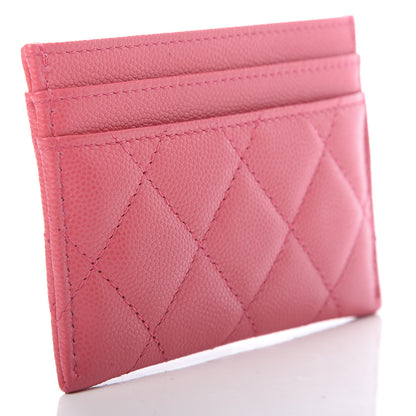 Chanel Caviar Quilted French New Wave Card Holder Rose 3 of 9