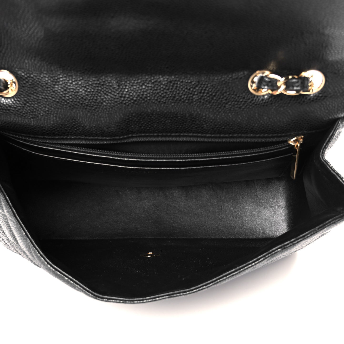 Caviar Quilted Jumbo Single Flap Black