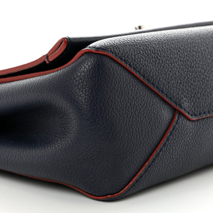 Louis Vuitton Calfskin Lockme II Chain Bag BB Marine Rouge 8 of 9