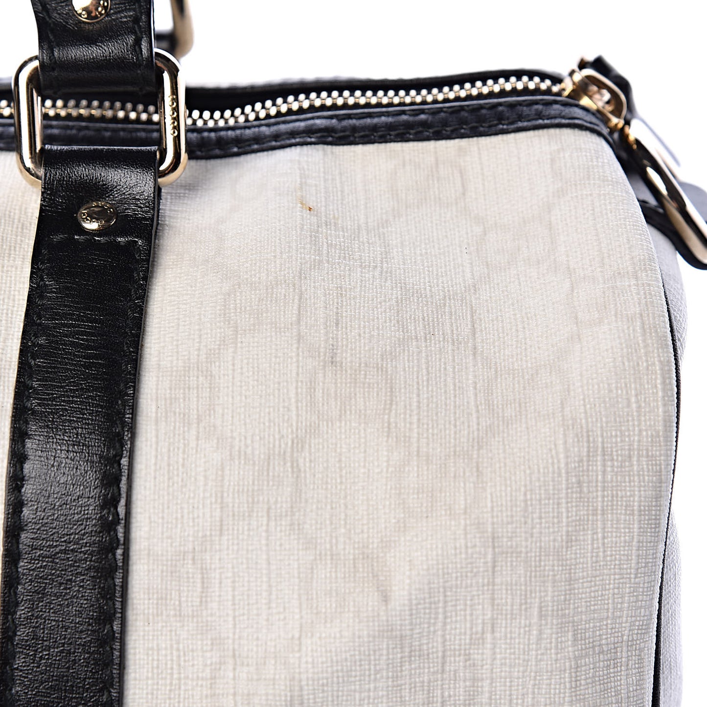 GG Plus Monogram Medium Joy Boston White Black