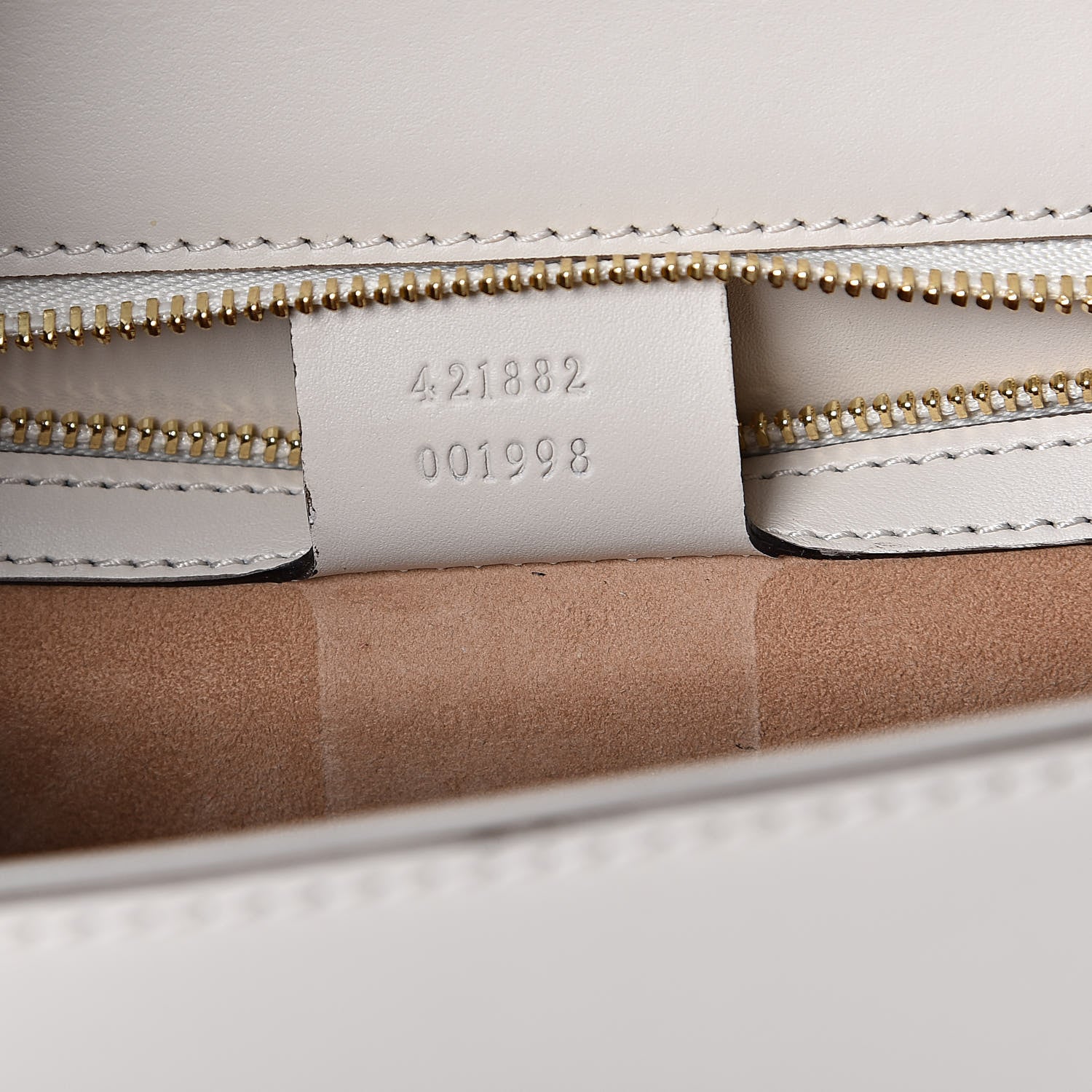 Gucci Calfskin Small Sylvie Shoulder Bag Off White 7 of 11