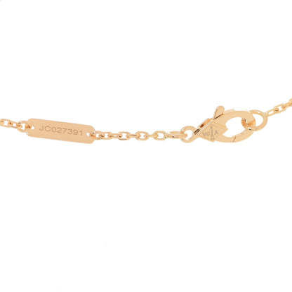 Van Cleef & Arpels 18K Yellow Gold Tiger Eye Vintage Alhambra Pendant Necklace 4 of 6