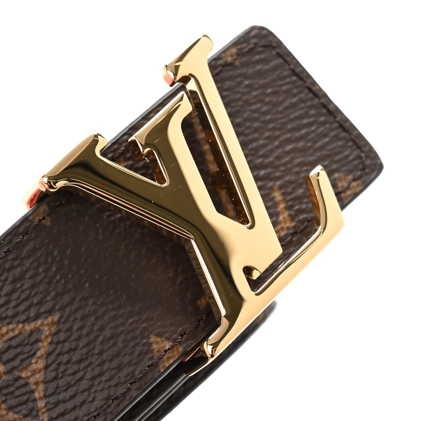 Monogram 30mm LV Initiales Reversible Belt 85 34 Coquelicot
