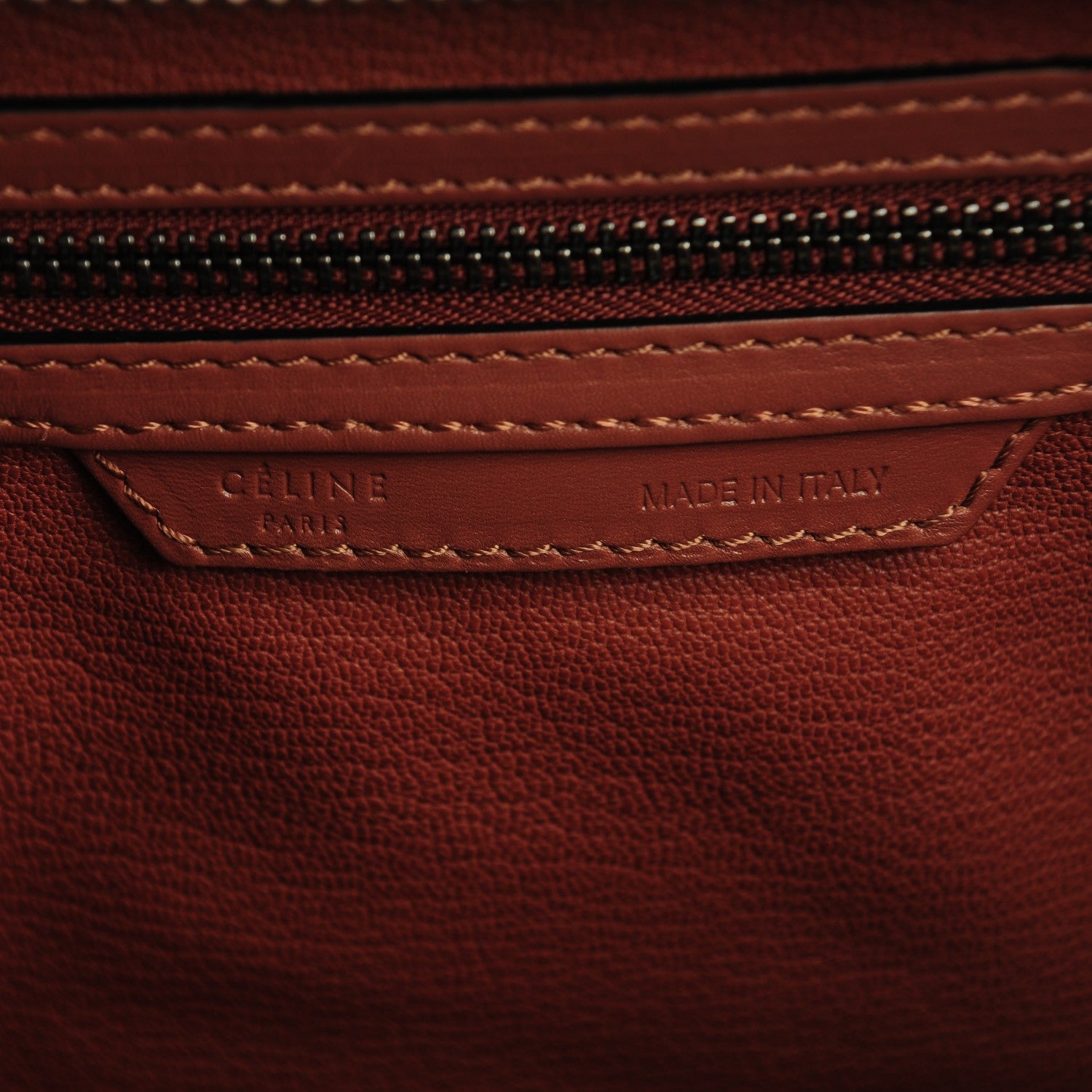 Celine Smooth Calfskin Mini Luggage Sienna 6 of 7