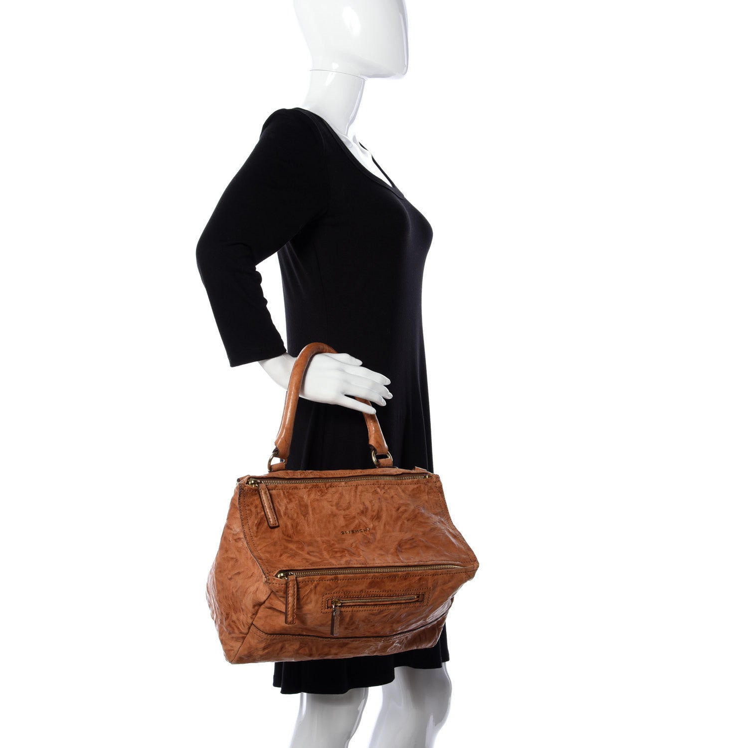 Givenchy Tumbled Sheepskin Medium Pandora Brown 3 of 10