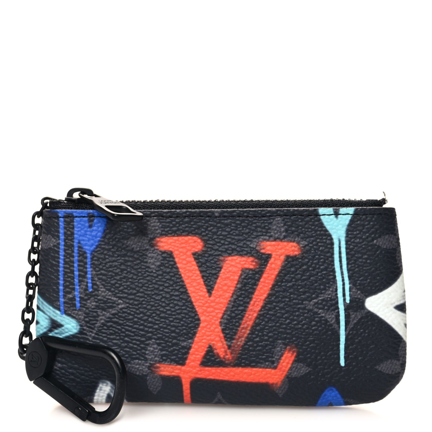 Monogram Eclipse LV Graffiti Key Pouch Multicolor