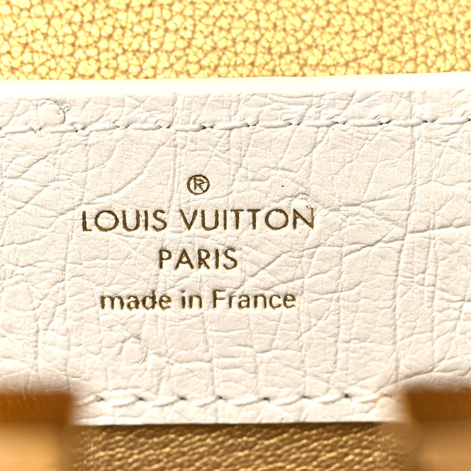 Louis Vuitton Iridescent Ostrich Capucines Mini White Gold 6 of 9