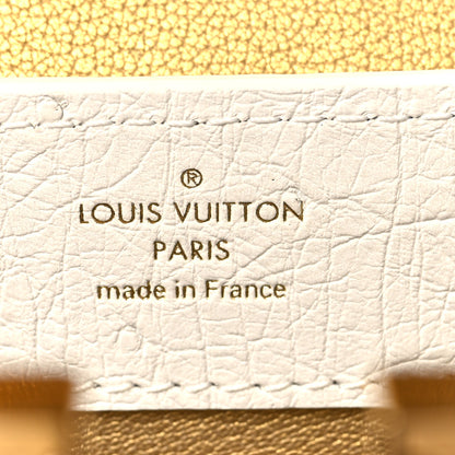 Louis Vuitton Iridescent Ostrich Capucines Mini White Gold 6 of 9