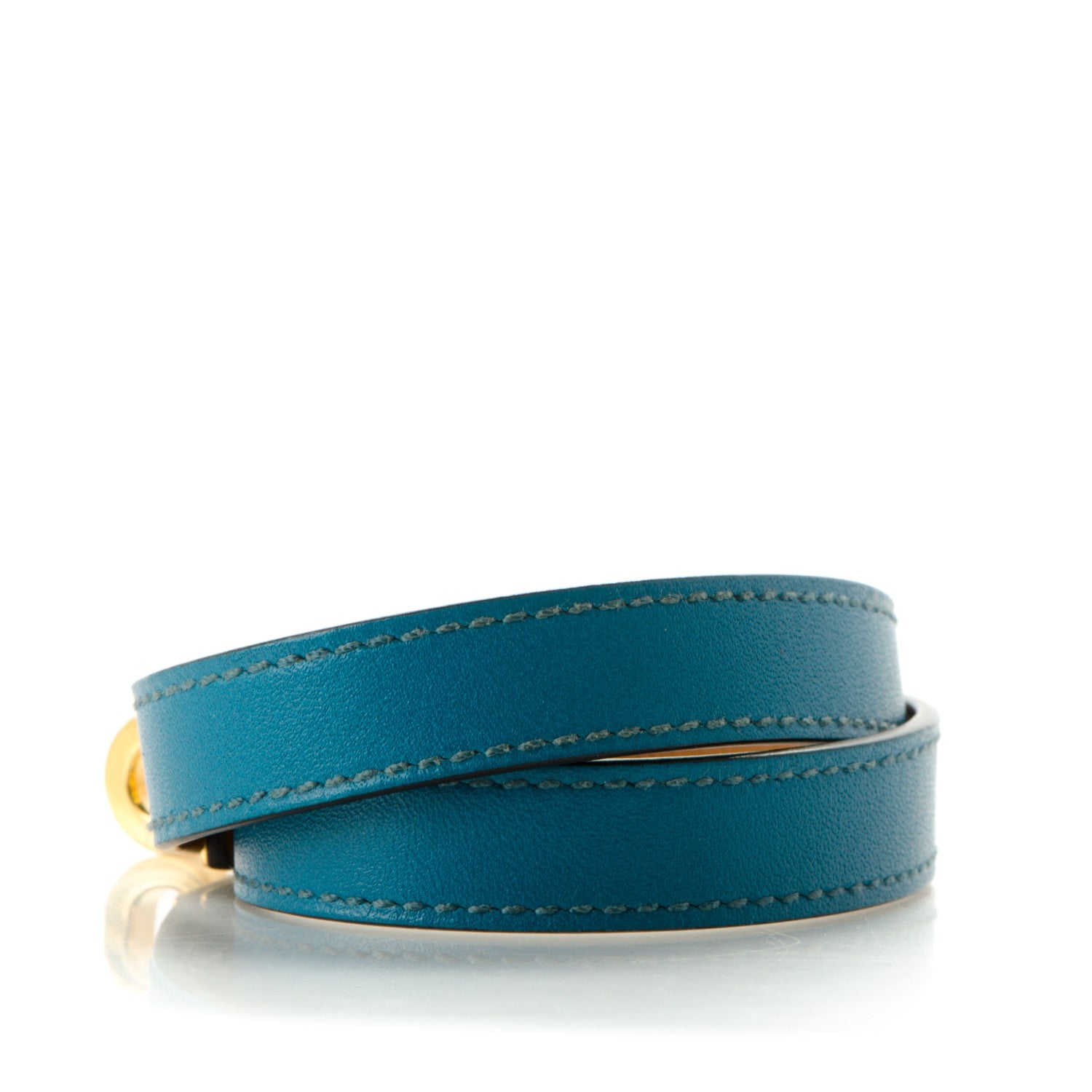 Hermes Swift Kelly Double Tour Bracelet M Bleu Izmir 3 of 6