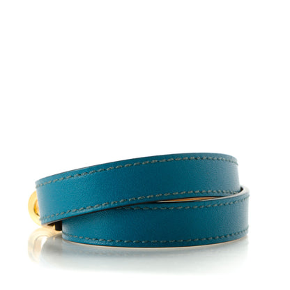 Hermes Swift Kelly Double Tour Bracelet M Bleu Izmir 3 of 6