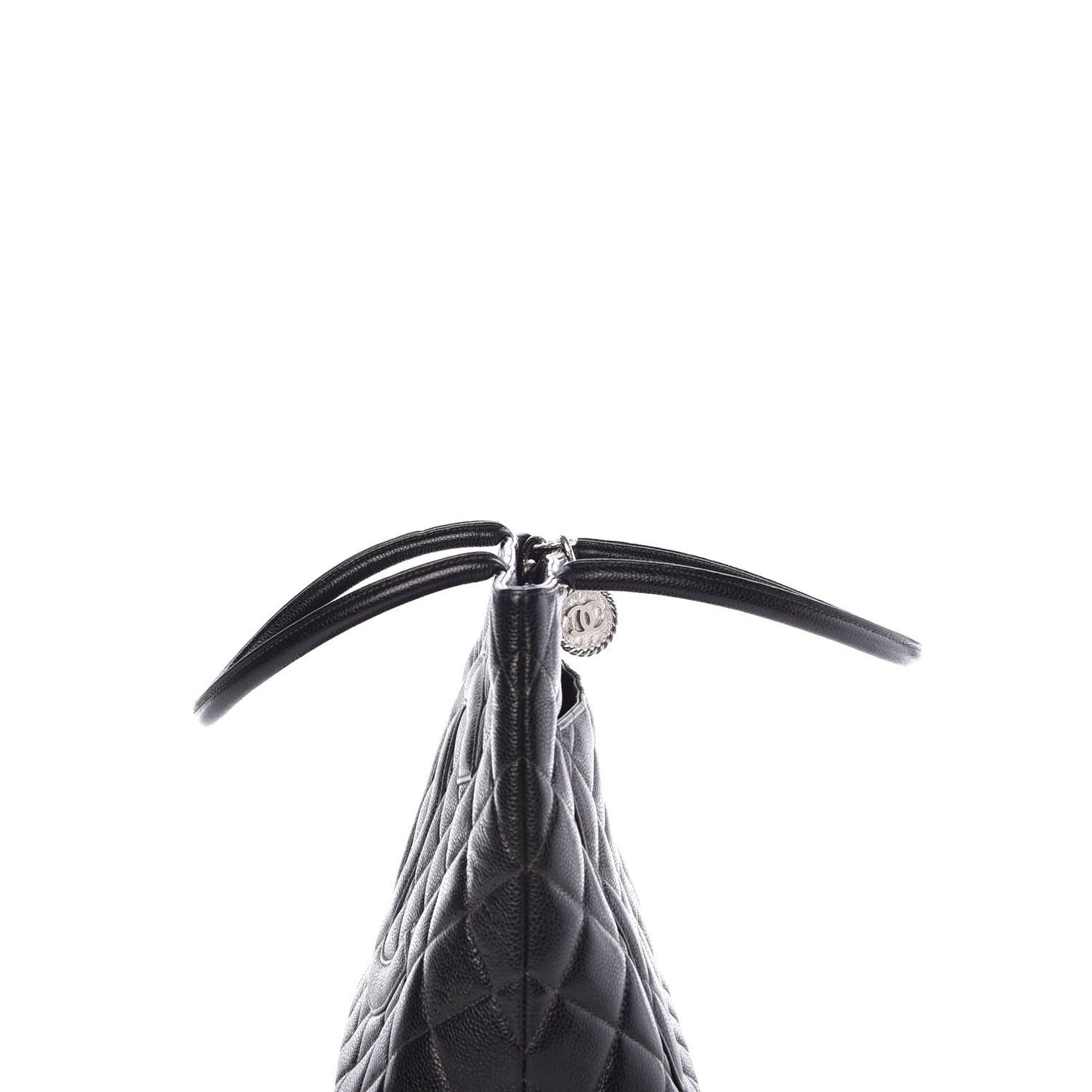 Caviar Quilted Medallion Tote Black