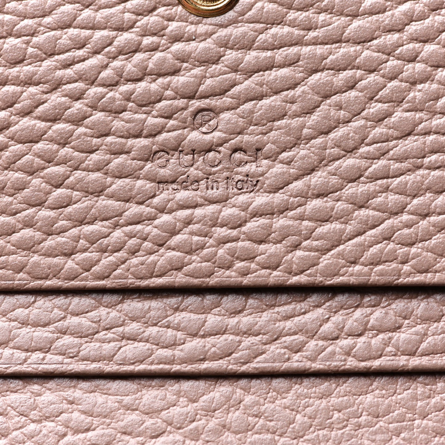 Dollar Calfskin GG Supreme Monogram GG Marmont Card Case Porcelain Rose Beige Ebony