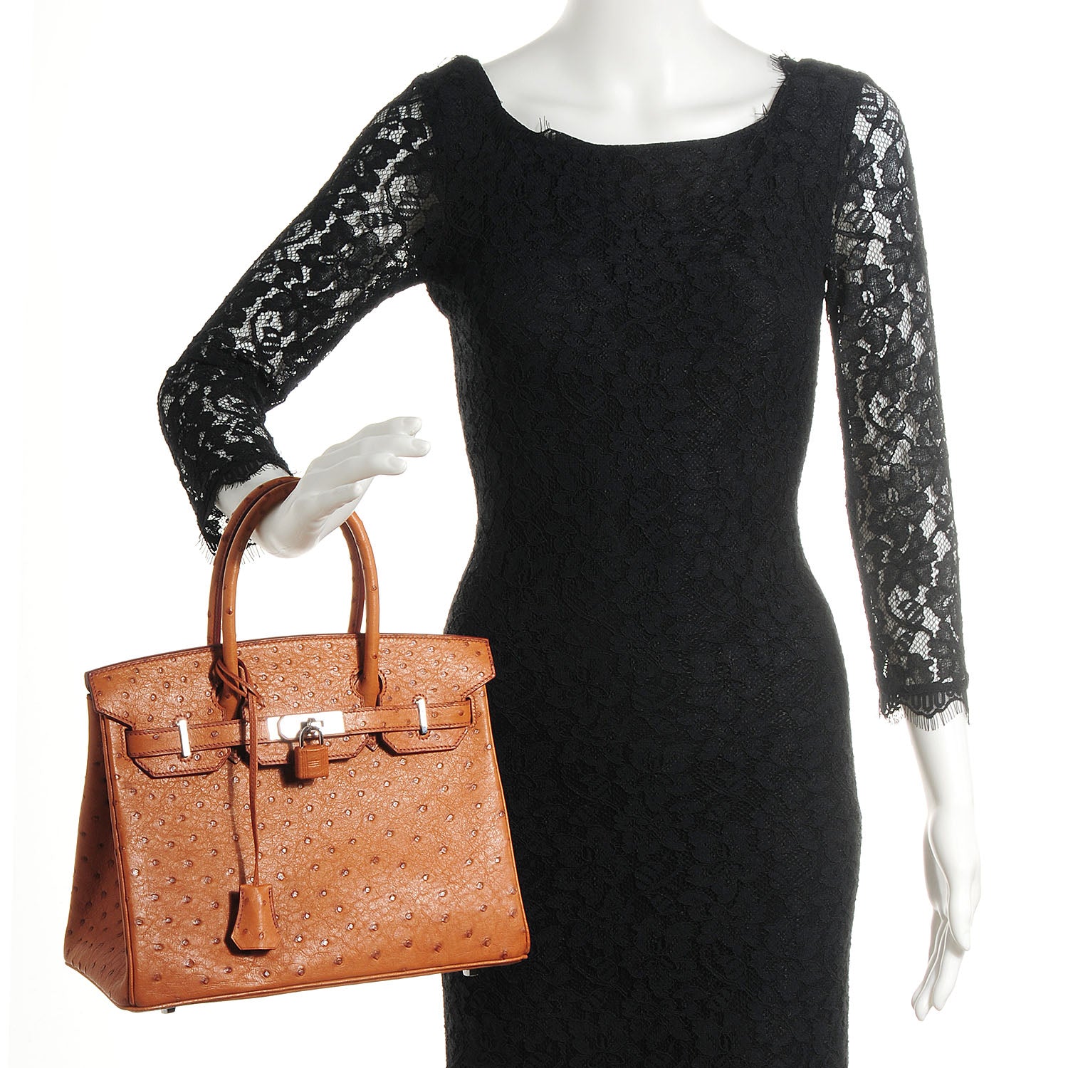 Hermes Ostrich Birkin 30 Cognac 2 of 29