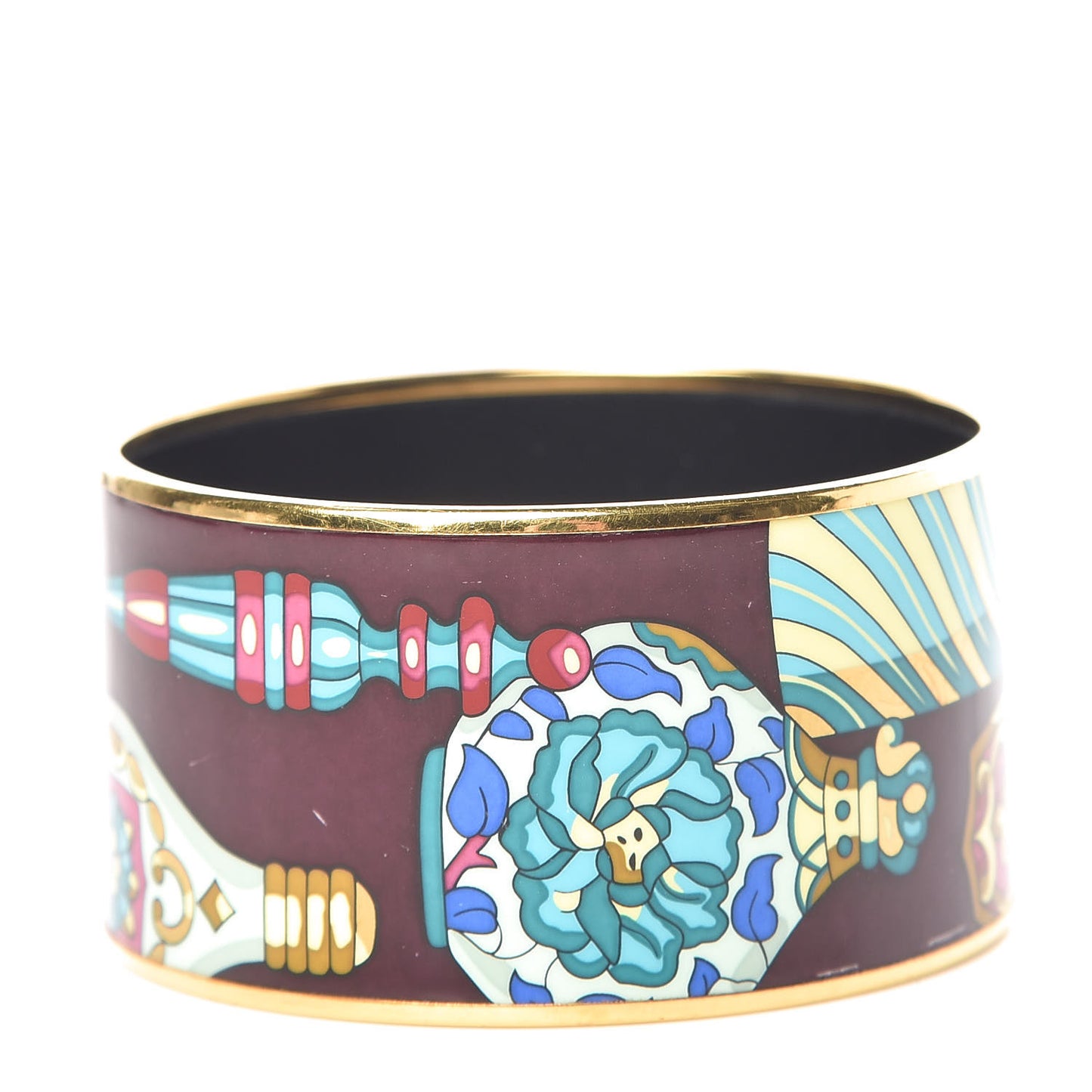 Enamel Printed Extra Wide Flacons Bracelet 70