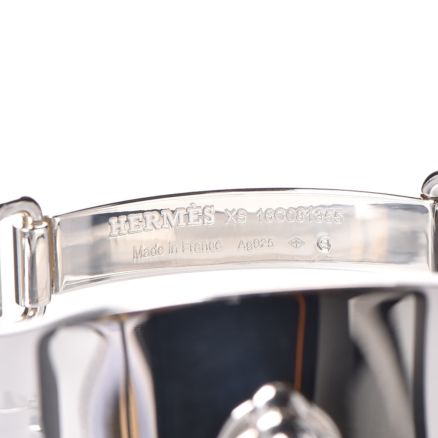 Hermes Sterling Silver Collier De Chien Rock Bracelet XS 4 of 6