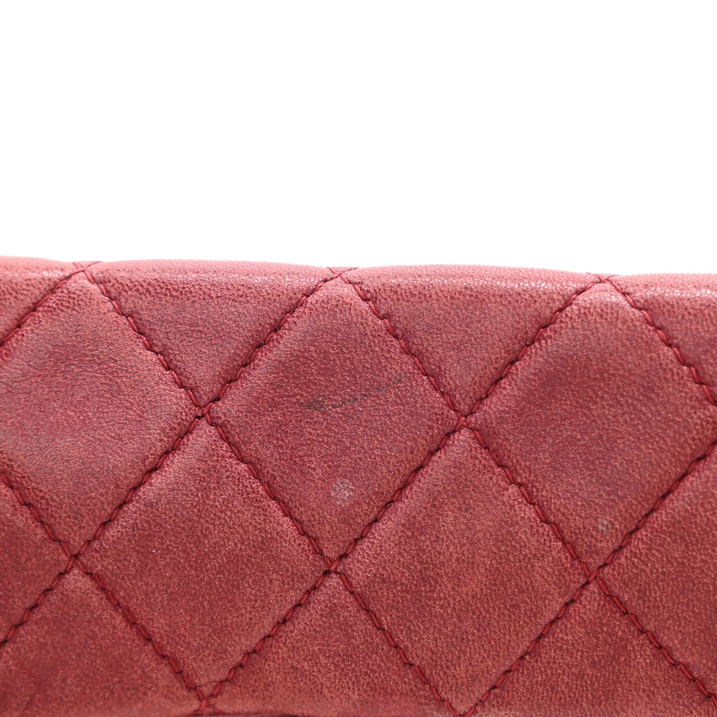 Lambskin Quilted Mini Mineral Nights Flap Crossbody Bag Dark Red