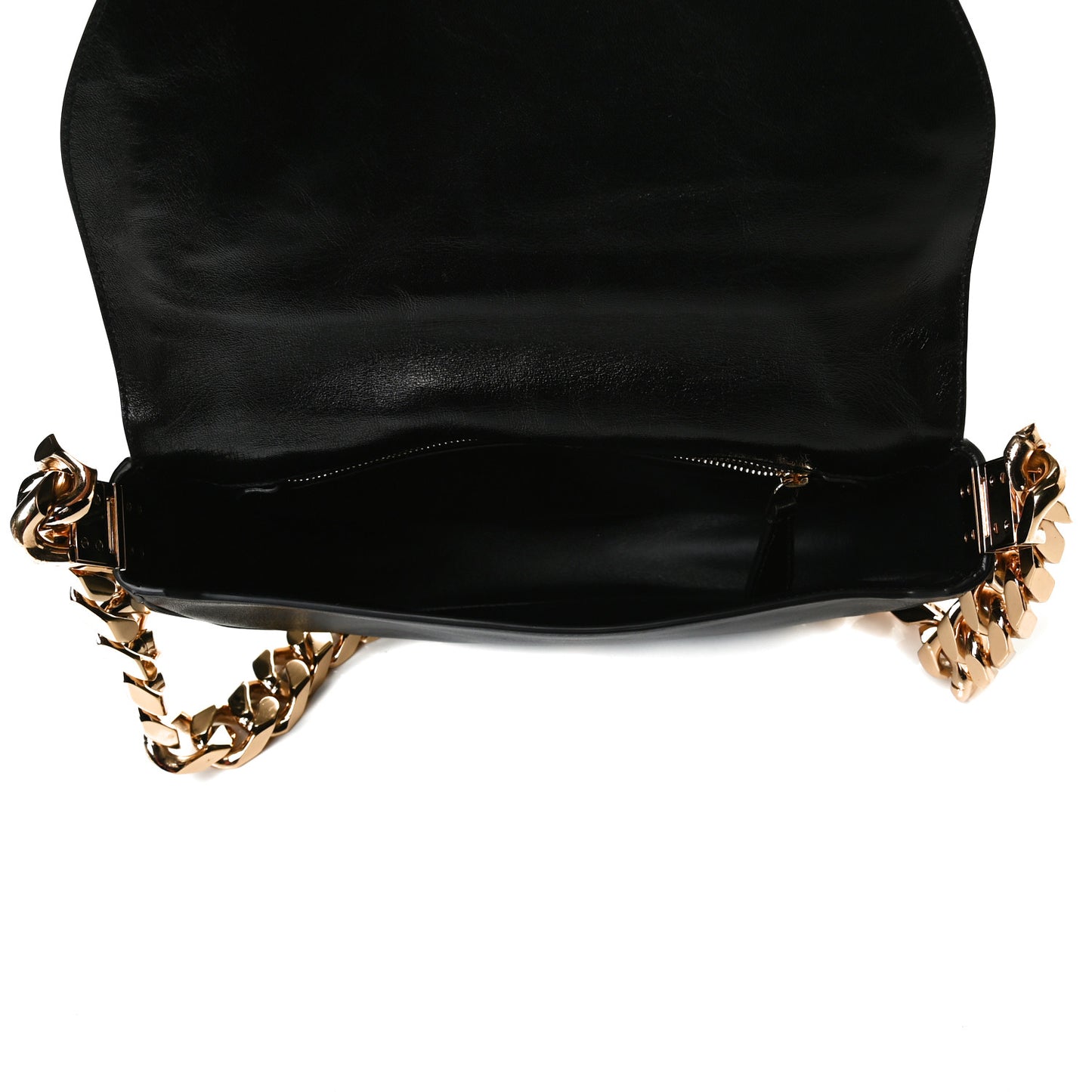 Lambskin Small Olympia Chain Shoulder Bag Black