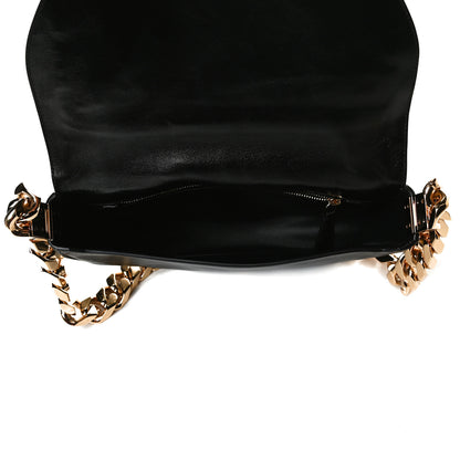 Burberry Lambskin Small Olympia Chain Shoulder Bag Black 9 of 13