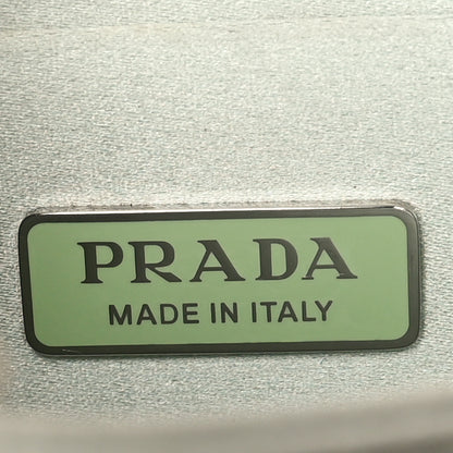 Prada Satin Crystal Cleo Adjustable Strap Shoulder Bag Acqua 6 of 11