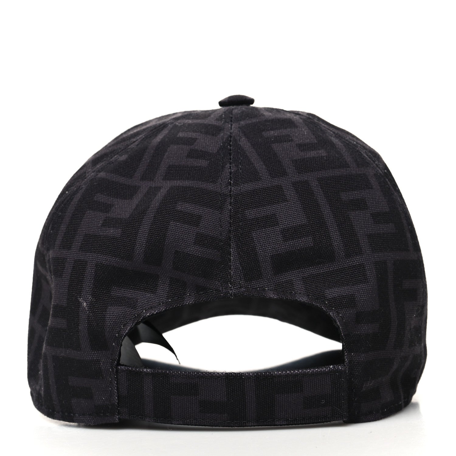Fendi Canvas FF Reloaded Baseball Hat Black White 4 of 8