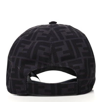 Fendi Canvas FF Reloaded Baseball Hat Black White 4 of 8