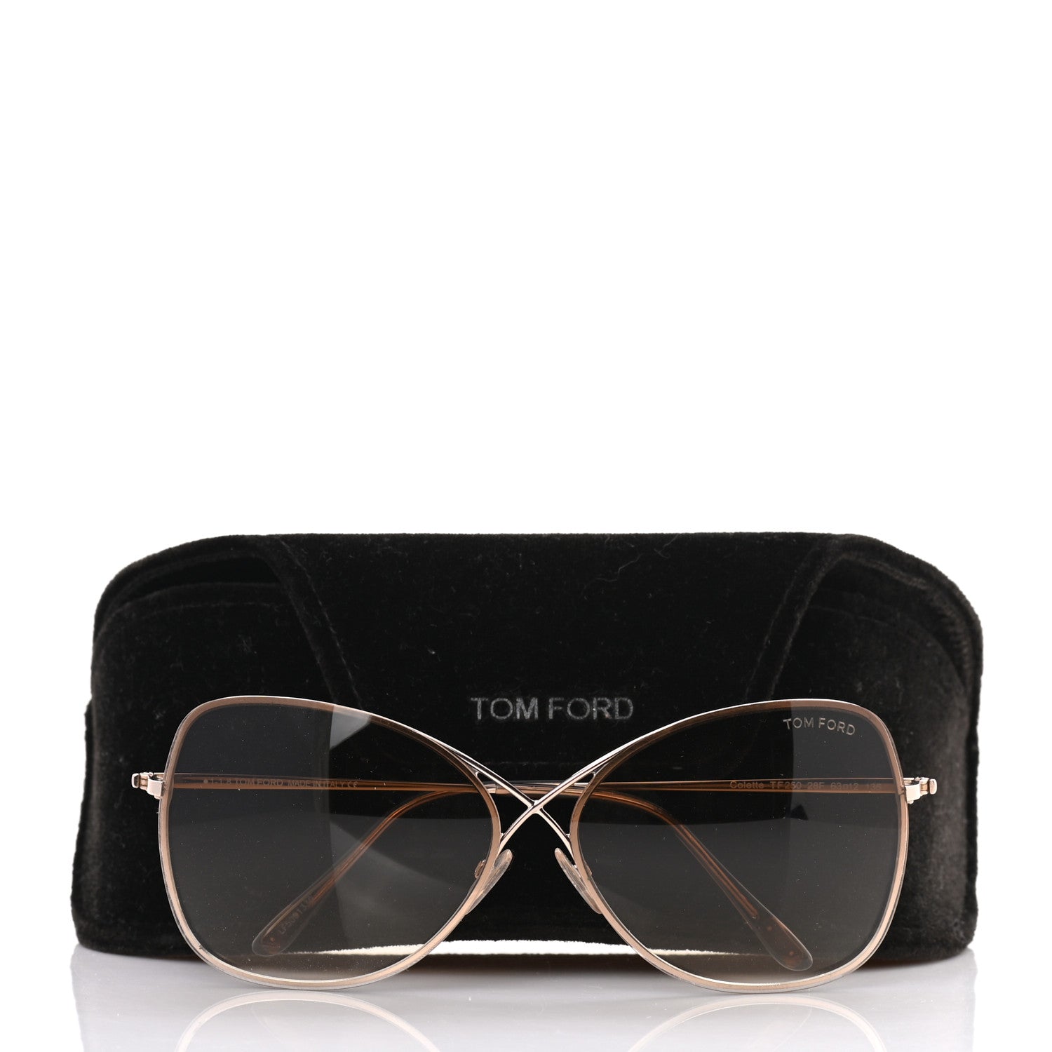 Tom Ford Colette Butterfly Sunglasses TF250 Rose Gold 9 of 9